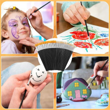 Paint Brushes,160Pcs Nylon Paint Brushes Acrylic Paint Brushes, Acrylic Paint Brushes for Classroom Oil Watercolor