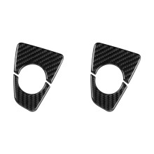 2X Carbon Fiber Car Center Gear Shift Panel Base Cover Trim for - 3 Series 3GT F30 F32 F34 F36 2013 - 2019