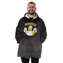 The Simpsons Blanket Hoodie (Mens Black)
