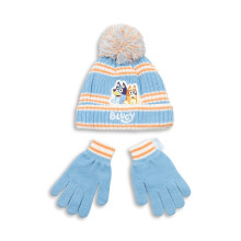 Bluey Beanie and Gloves Set (Girls Blue)