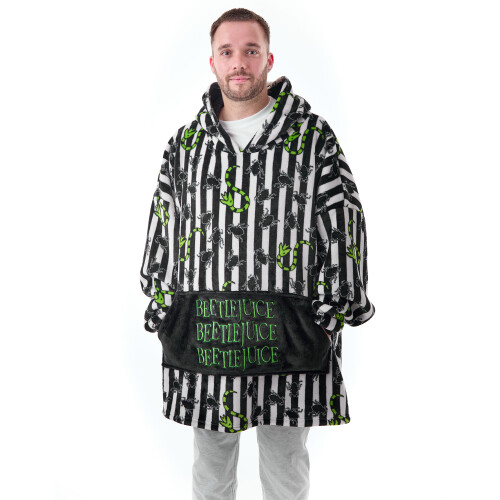 Beetlejuice Blanket Hoodie (Mens Multicoloured)