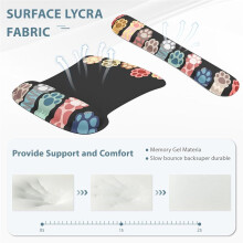 3 in 1 Mouse Pad Sets with Keyboard Wrist Rest Support, Memory Foam Keyboard Set Mousepad with Wrist Rest