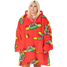 Friends Blanket Hoodie (Unisex Red)