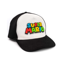 Nintendo Super Mario Adjustable Flat Cap (Boys Black)