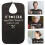 2Pcs Folding Black Adult Bibs Soft Polyester Elderly Dinner Protector 9
