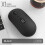 Wireless Computer Mouse with Battery Level Visible Rechargeable 2.4G Portable USB Mouse Silent Click for PC Laptop A 6