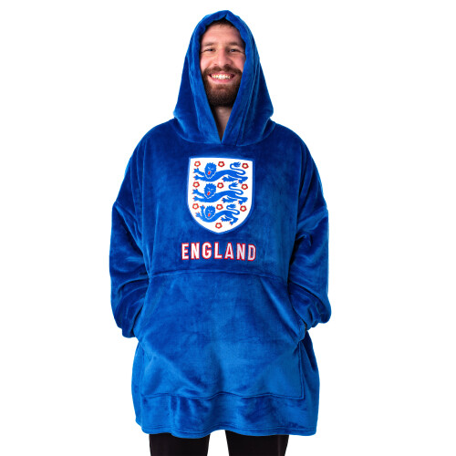 England Blanket Hoodie (Mens Blue)