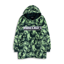 Minecraft Blanket Hoodie (Boys Green)