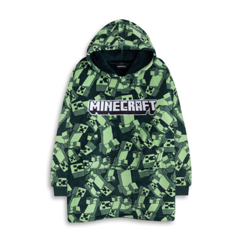 Minecraft Minecraft Blanket Hoodie (Boys Green)
