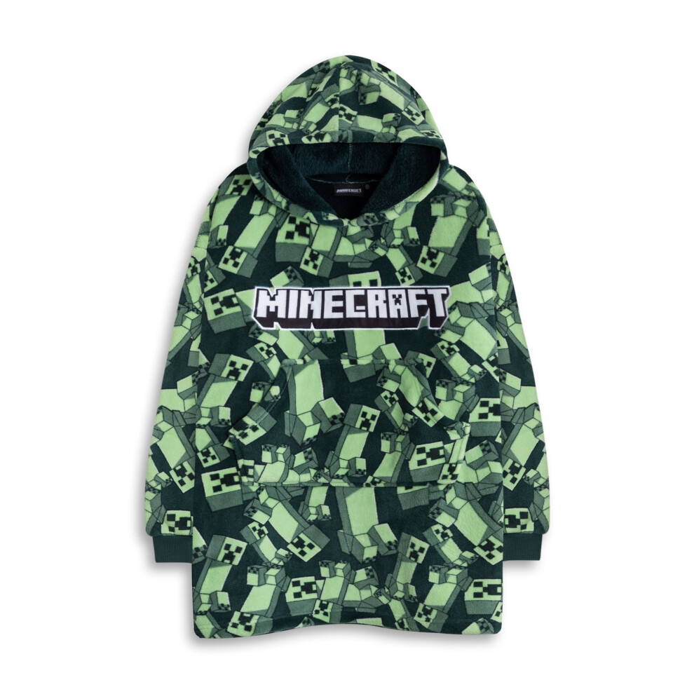 Minecraft Blanket Hoodie (Boys ) Green