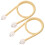 10Pcs Yellow Curtain Holding Straps Polyester Silk Decorative Rope 2