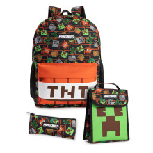 Minecraft 3 Piece Backpack Set (Unisex Kids Multicoloured)
