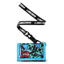 Minecraft Strap Wallet (Boys Blue)