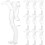 100Pcs Transparent Blind Clips Plastic Valance Clamp Set 3
