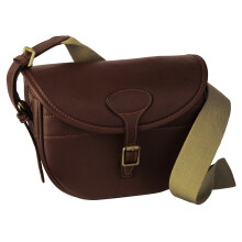 (Heritage Leather) SPC Heritage Cartridge bag - 100 Capacity leather/canvas brass with fittings