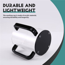 Hand Washing Cup Acrylic Round Washing Cup Hand Wash Cup with Two Acrylic Handles for Jewish Prayer Wash Cup