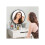 Dressing table with mirror and stool, vanity set featuring two drawers, dimensions 60 x 40 x 123 centimetres, white 5