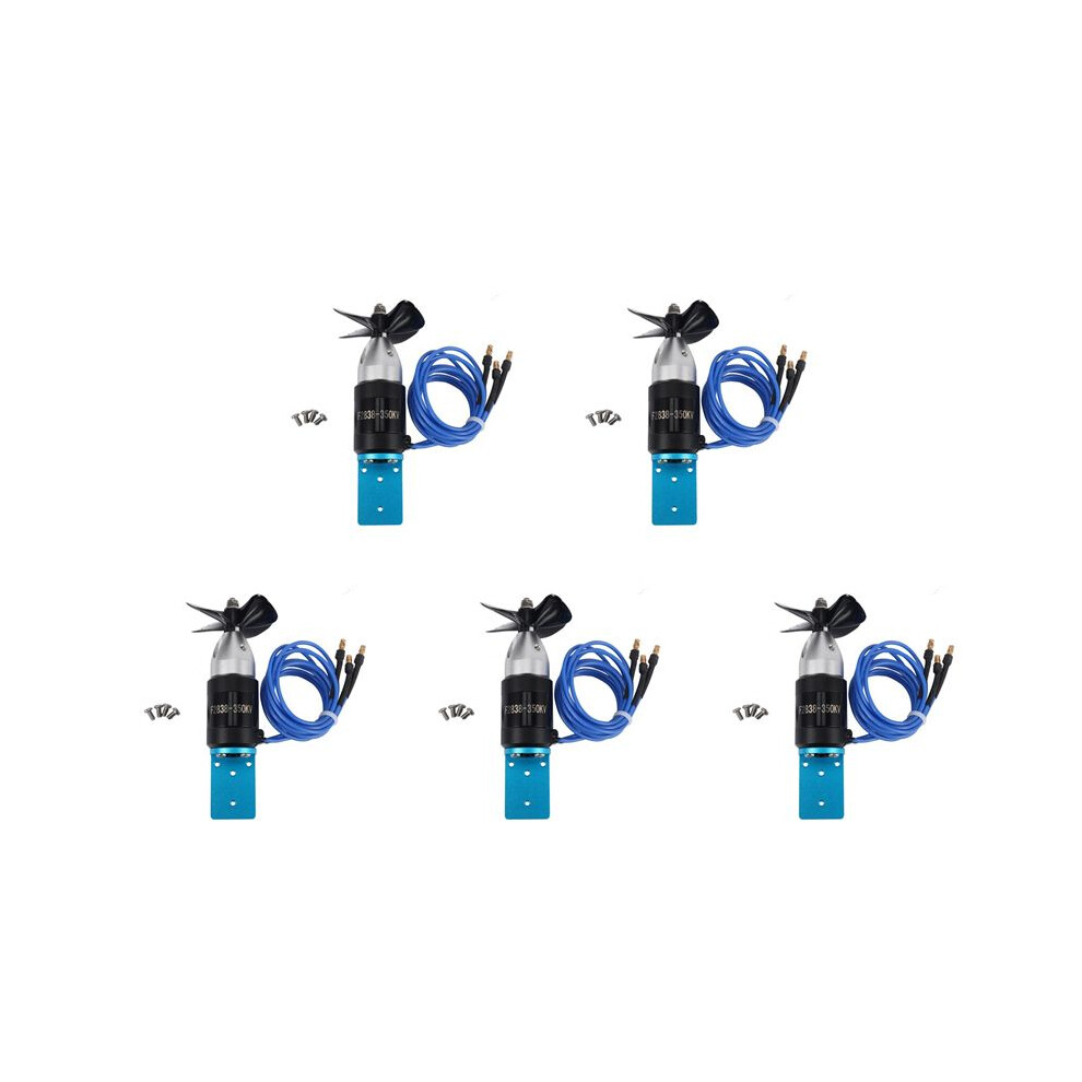5X Ipx8 Underwater Thruster 2838 350Kv 2.4Kg Thrust Brushless Motor With 55Mm 60Mm Propeller For Rov Rc Boats Ccw 6033239714305