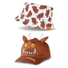 Gruffalo & Friends Bucket Hat & Cap Set (Boys Brown)