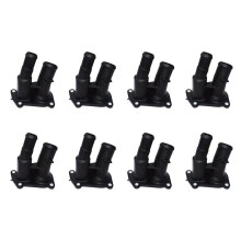 8X Flangia del Refrigerante 'Alloggiamento del Termostato Adatta per C-Max Focus Fusion Mondeo Fiesta 2001-2012 1707050 2S6G-9K478-BC