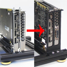 Upgrade GPU+PSU Holder DIY External Card Rack with Power Supply Base for ATX PSU Aluminum Support EXP GDC Dock