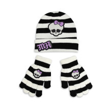 Monster High Beanie and Gloves Set (Girls Multicoloured)
