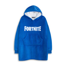 Fortnite Blanket Hoodie (Unisex Kids Blue)