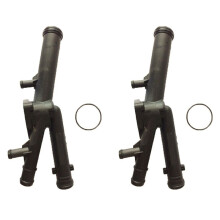 2X Thermostat Housing for - Q7 4L 3.6L 2007 2008 2009 2010 03H121117A