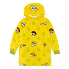 (6-8 Years) SpongeBob SquarePants Blanket Hoodie (Unisex Kids Yellow)