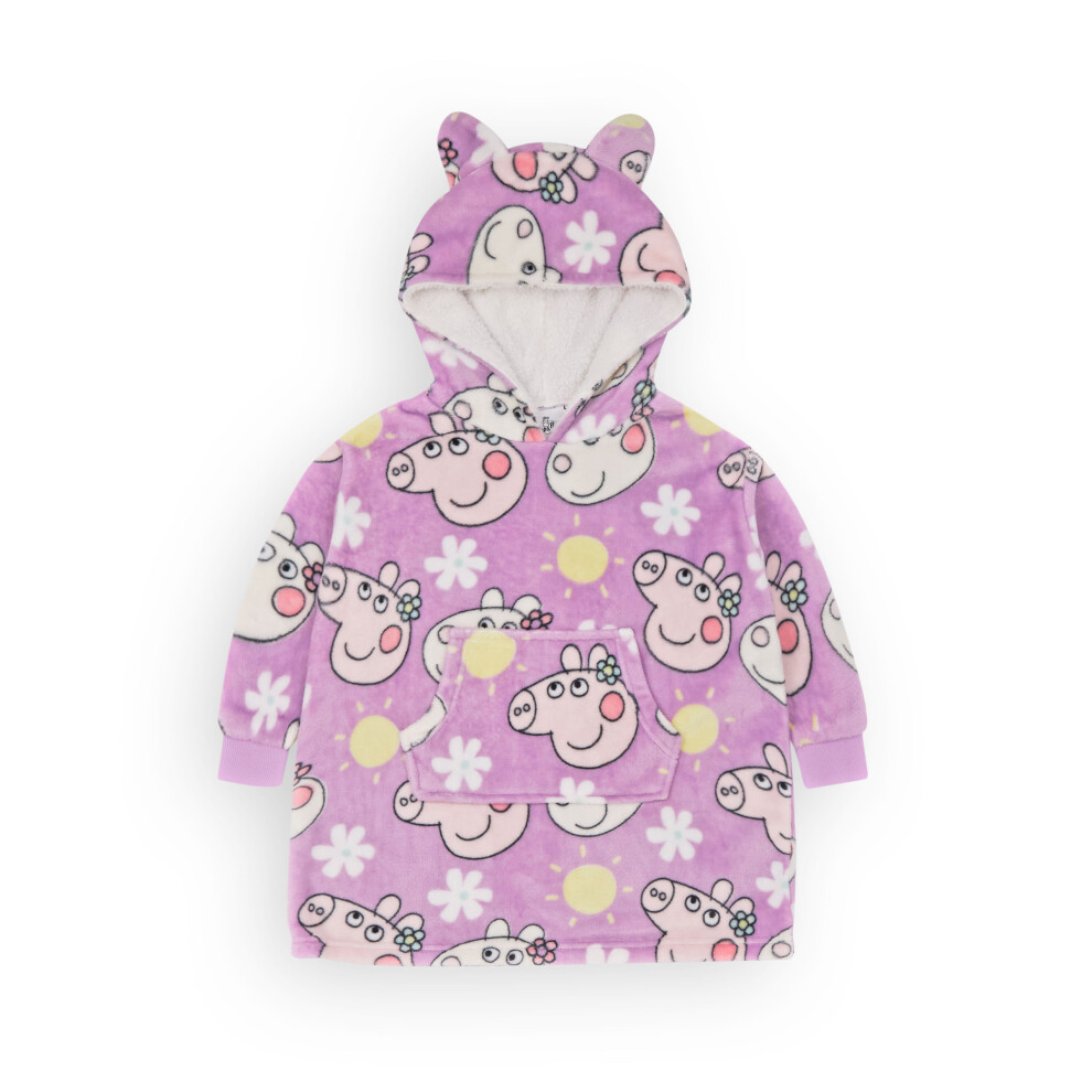 Peppa Pig Blanket Hoodie (Girls ) Purple