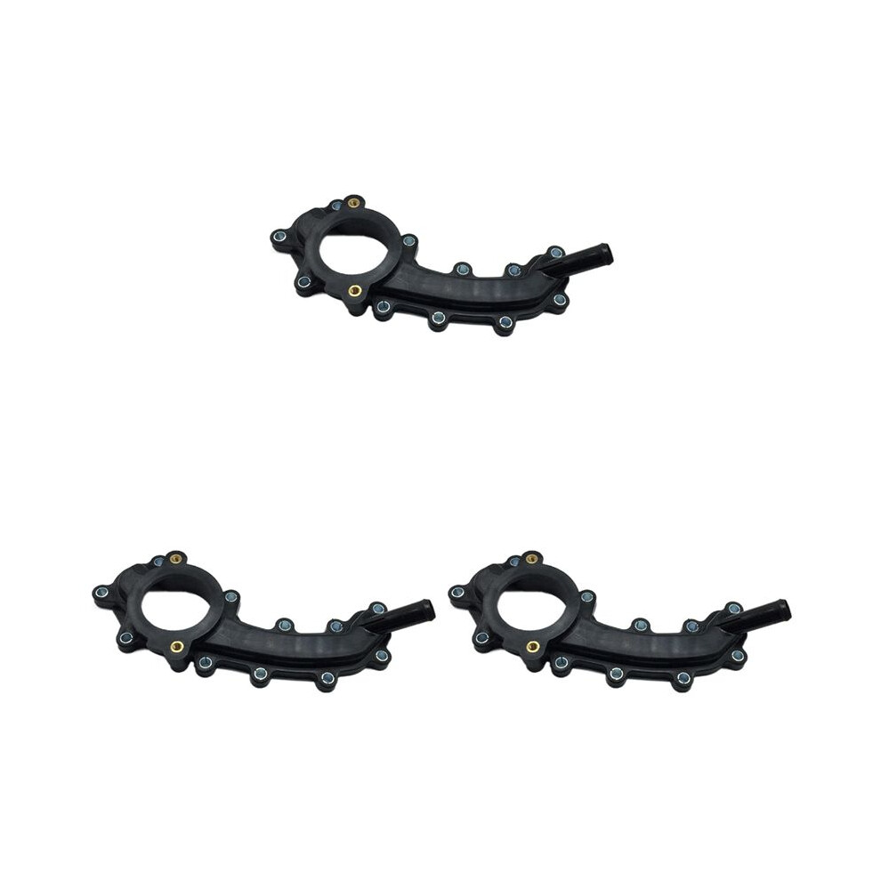3X Thermostat Housing Water Outlet Fit For 300 2014-2017 5184653 5184653Ad Black 4761068236874