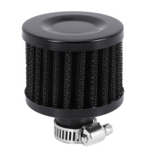 2X 13mm Oil Breather Cold Air Filter Fuel Crankcase Engine for Car Color:Silver
