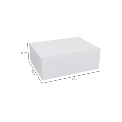 Floating Bedside Table, Wall-Mounted Nightstand with Storage Drawer, Small Side End Table for Bedroom, White 2