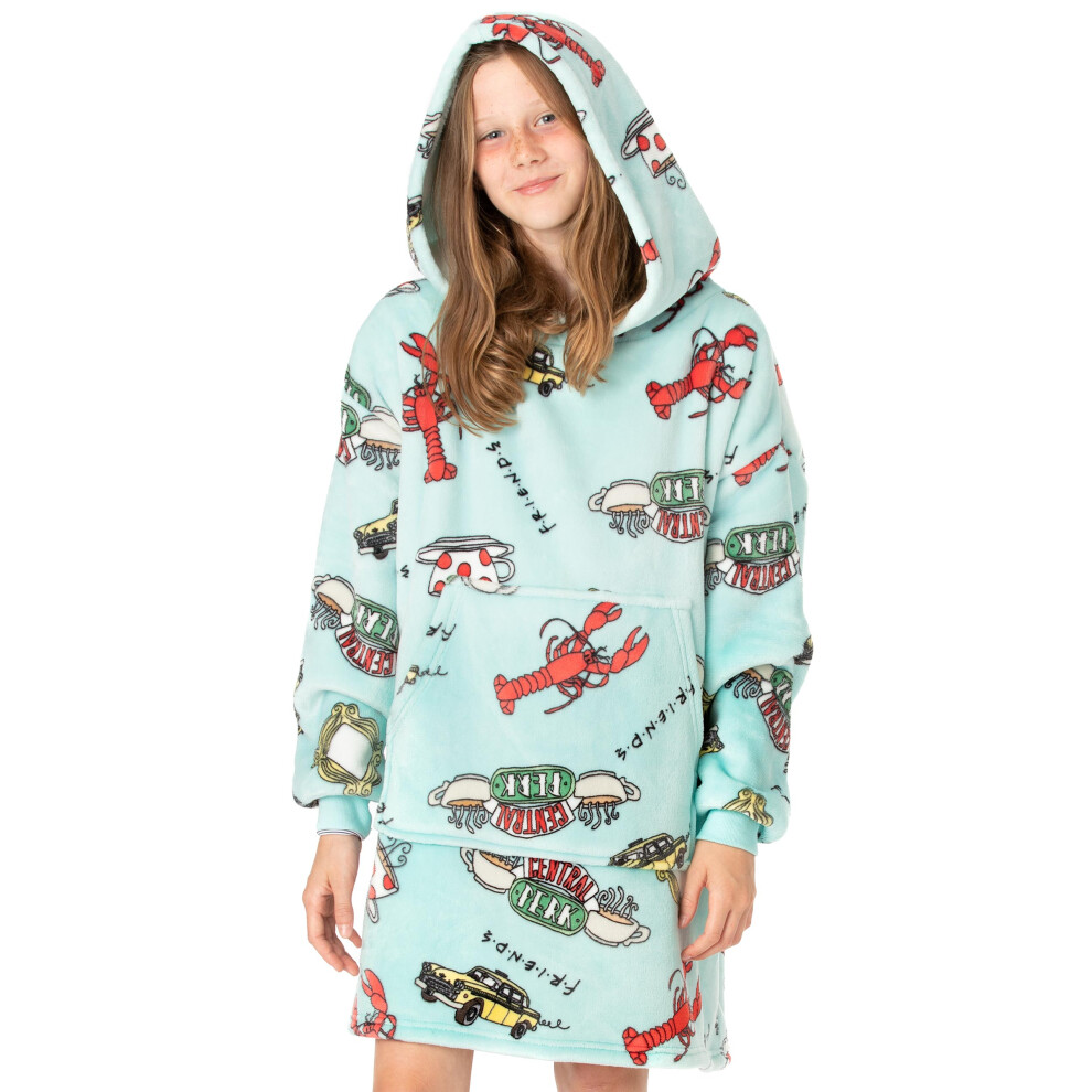 Friends Blanket Hoodie (Girls Blue)