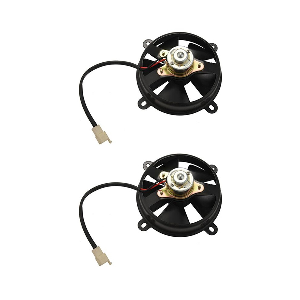 2X 6 Inch Electric Cooling Fan Radiator For Quad Dirt Bike Buggy Atv Karting 150 200 250Cc Motorcycle Cooler Fans 4711262753189