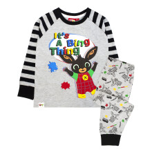 Bing Bunny Long Sleeve Long Leg Pyjama Set (Boys Grey)