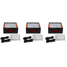 3X ETC-974 Digitaler Temperatur Regler Mikrocomputer Thermostat Thermostat Kälte Alarm 220V NTC Sensor