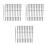Stemball Swage and Invisible Hex  Threaded Stud Tension End Fitting Terminal Combination Pack, 30 Pairs 1