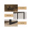 Modern Bedside Table - Rustic Brown 5