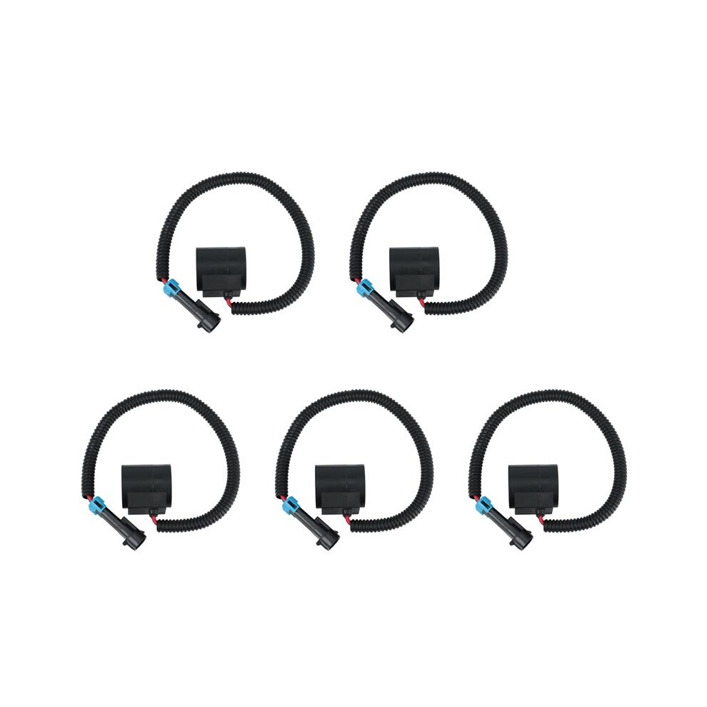 5X Engine Solenoid Valve 6309311 Coil /Connector For Loaders, 12V 6671025 Black 4712872007440
