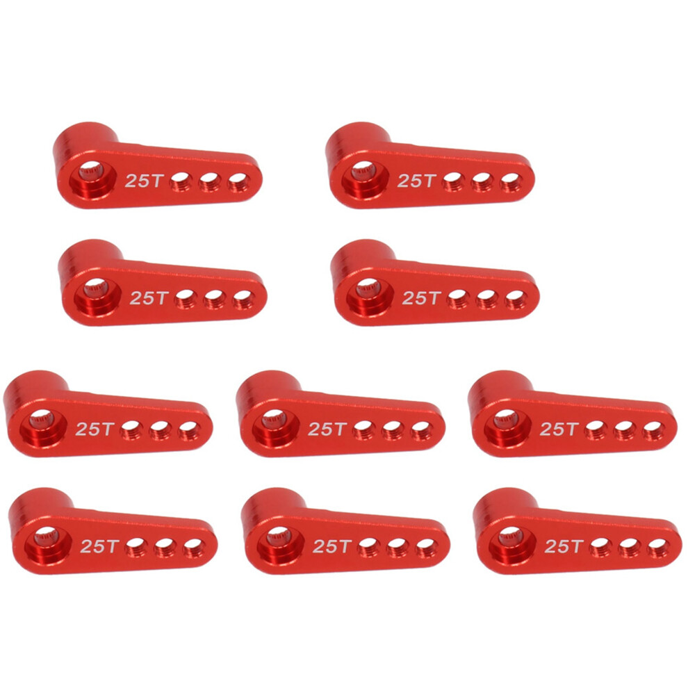 10Pcs 25T Steering Servo Arm Kits Metal Parts For 1/8 1/10 Futaba Hsp Hpi Himoto Redcat Axial 4711422137439