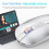 Wireless  Mouse 2.4G Wireless Office Mouse Tablet PC Notebook Dual Mode USB Charging Mouse for Laptop White 5