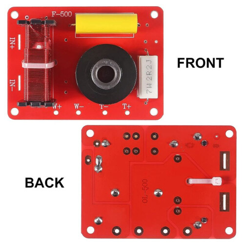 3Pcs 130W 2-Way Speaker System Audio Crossover Filters Frequency Distributor 1