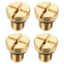 4X 17111712788 Radiator Overflow Coolant Expansion Tank Bleeder Screw Gold for E36 E39 E46 Etc.