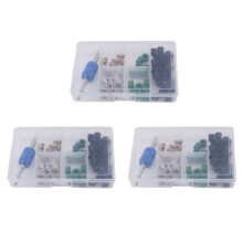 213Pcs A/C Air Conditioning Valve Core R12 R134A Refrigeration Valve Core R12 / R134A AC Master Valve Core Repair Kit