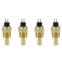 4X para VDO Sensor de Temperatura del Agua del Motor Sensor de Temperatura del Aceite 1/2 NPT Rosca de 21 mm para Grupo Electrógeno