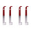 4 Pack Stainless Steel Beekeeping Hive Tool J Hook Bee Frame Lifter and Scraper Equipment for Beekeepers 1