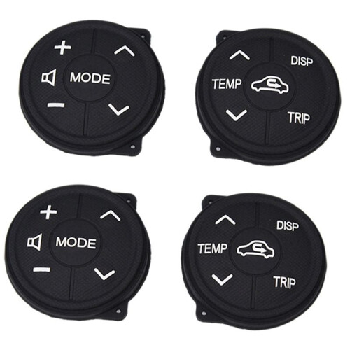 4X for  Prius 30 XW30 2009-2015 Prius C Button Multifunction Steering Wheel  Control Button Panel Rubber