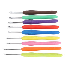 9 Stück bunte Häkelhaken-Set, Aluminium, 2,0-6,0 mm