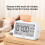 ATuMan MT2 Thermohygrometer Alarm Clock Multi-Function Temperature and Humidity Meter Sensor Weather Station Clock Night Light 6